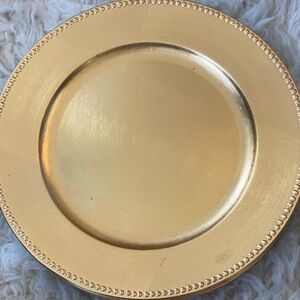 96 Gold Decorative Charger Plate - Elegant Home Dining Accent